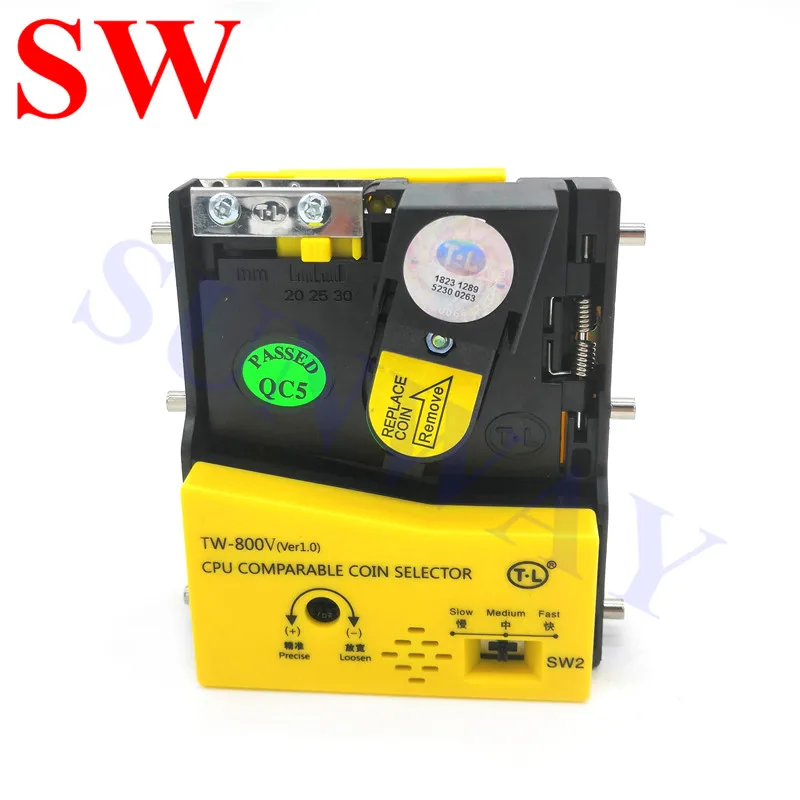 TW-800V TW-800V монетоприемник вертикальный продвинутый процессор сравнимый селектор монет аркадная игра аксессуары Вертикальное Устройство для проверки монет - Цвет: TW-800V
