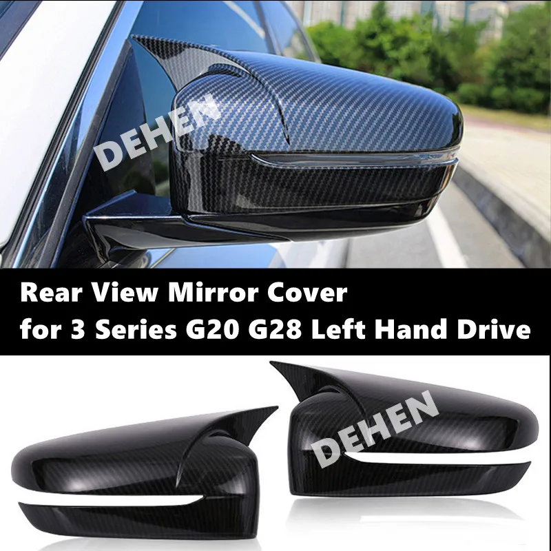 

Rear View Mirror Cover Case Trim For BMW 3 Series G20 G28 2019-2022 320 330 LHD M Performance Car Side Wing Mirror Cover XWE