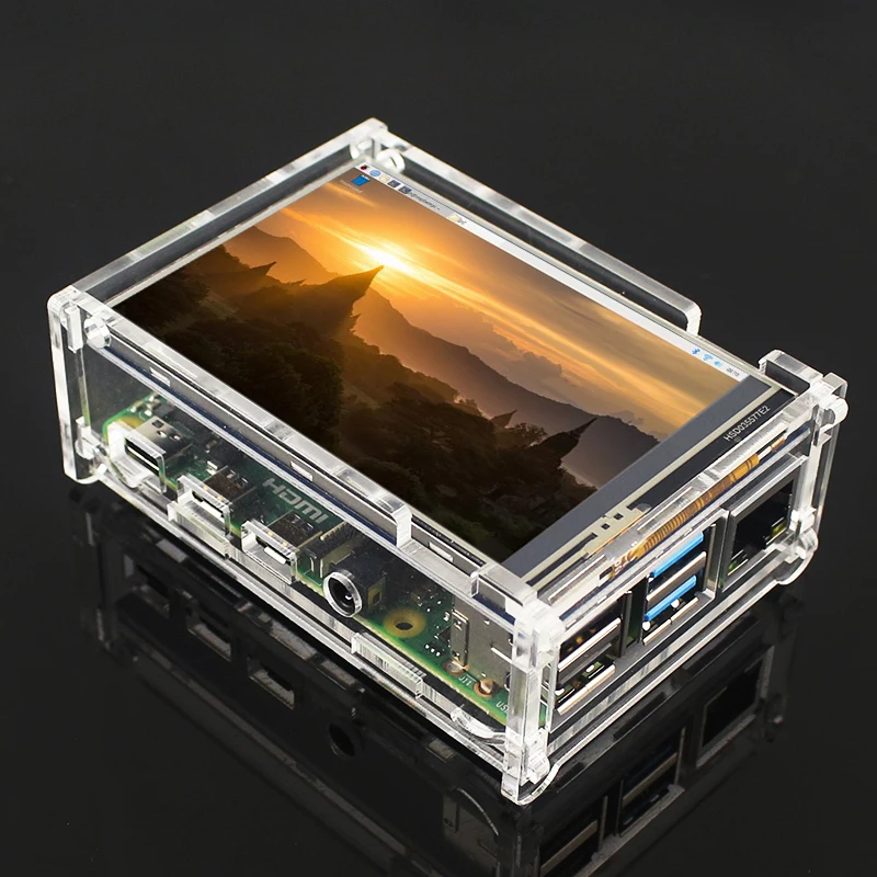 3 5 дюйма Raspberry Pi 4 Model B сенсорный экран 480x320 ЖК опционально 5/50fps акриловый чехол для