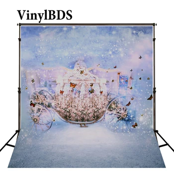 

VinylBDS Photography Backdrops Fairy Photography Backdrops Christmas Children Tapestry Backdrop for Home Blue Photo Backdrop