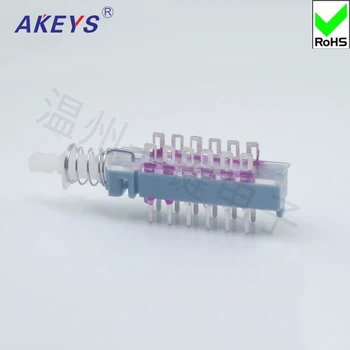 

10PCS PBS-42H25 high-end straight key switch 12-pin lock interlock without bracket hole