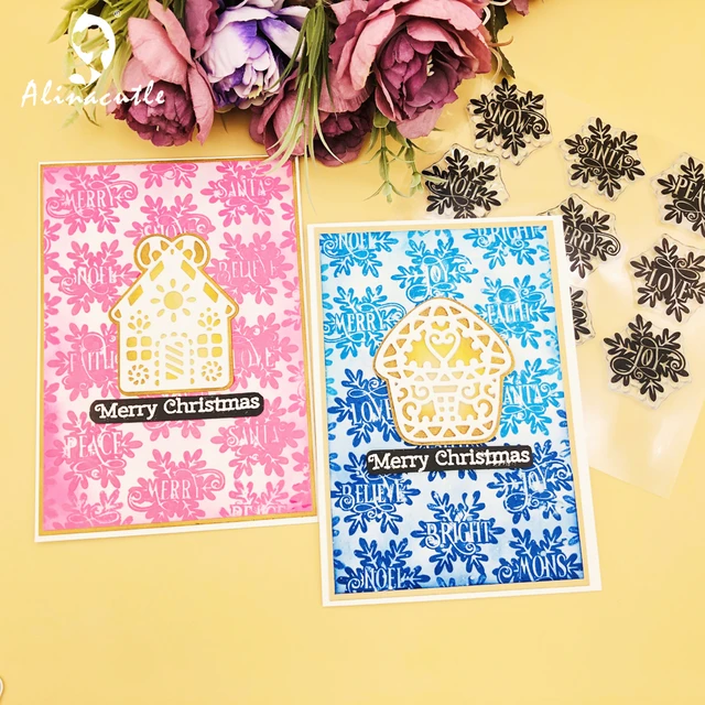 Clear Snowflake Stamps Scrapbooking  Scrapbooking Alinacutle Stamps -  Clear Stamps - Aliexpress