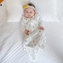 Sac de couchage une pièce pour bébé de 3 à 18 mois, vêtements de nuit fins d'été, imprimé ours mignon, sac de nuit, couverture Anti coup de pied 