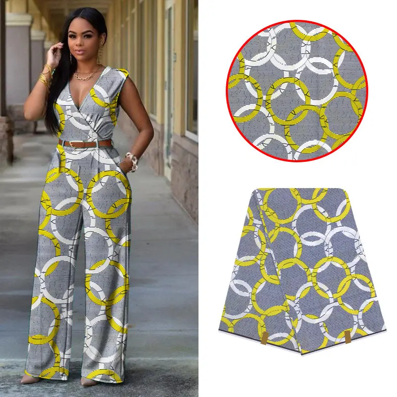 Африканская восковая печать на ткани высокого качества 6 ярдов африканская ткань для вечерние платья YB01