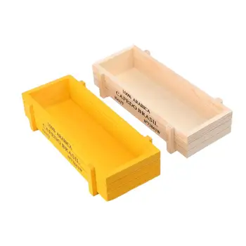 

2Pcs Succulent Tray Planter Flower Pots Bonsai Cactus Potted Storage Plate Flowers Containing Box Garden Supplies (Random Color)