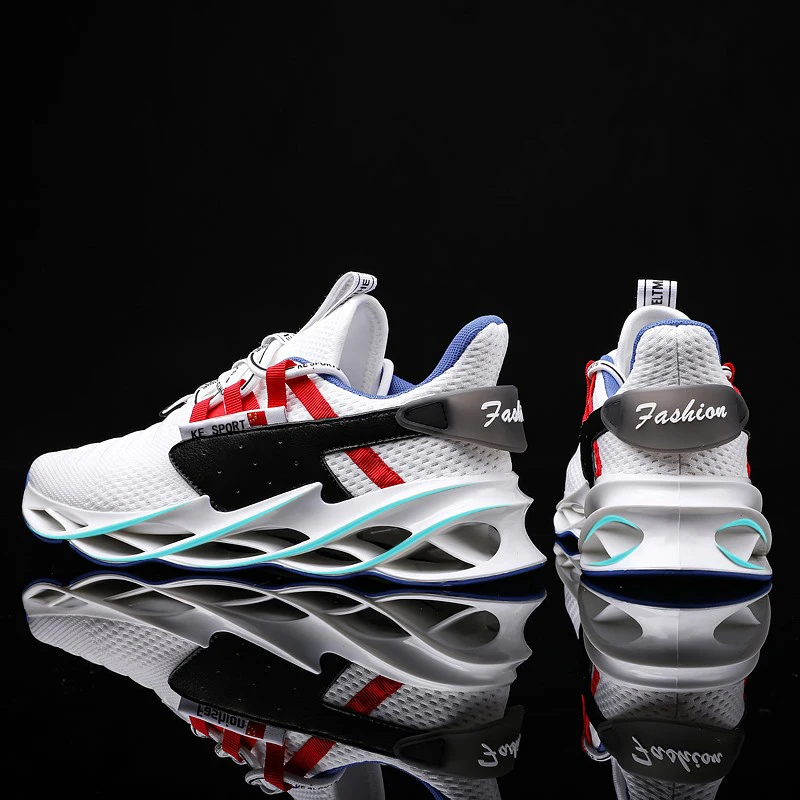 

Blade Large Size Sneakers Men Shoes Non-Slip Mesh Breathable Daily Jogging 2020 New Arrival High Quality Vip Link Shark Sole