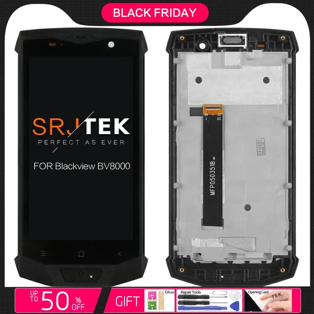 

For Blackview BV8000 LCDs BV8000 Pro LCD Screen Digitizer Assembly 5" Touch FOR BV8000 Pro Display Digitizer Replacement Parts