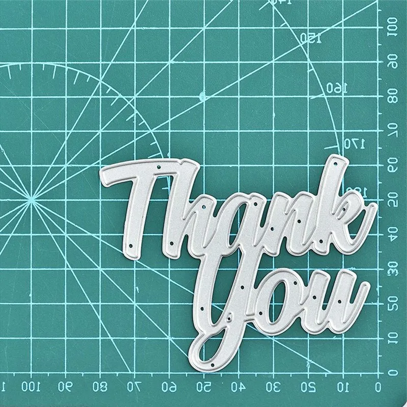 Металлические штампы Eastshape с надписью Thank You для изготовления карт скрапбукинга