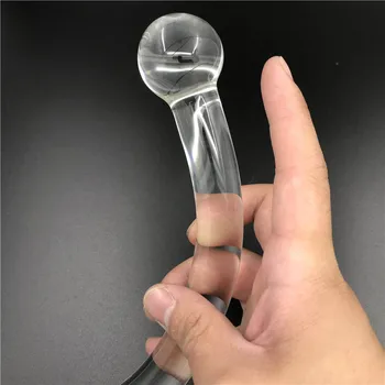 Lovely two-dot crystal dildo penis Anal butt plug Sex toy Adult products for women men female male masturbation 4