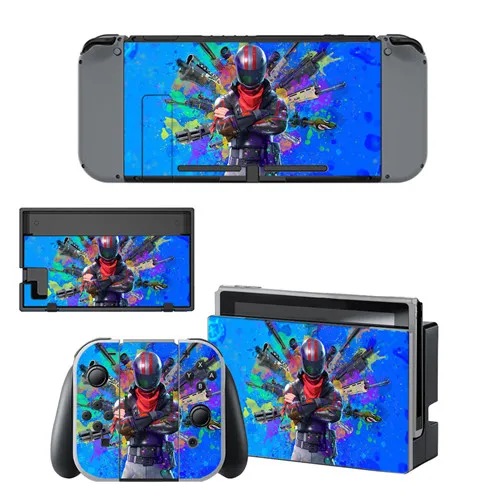 Новая наклейка на кожу для nintendo переключатель консоль и контроллер для NS Joy-con переключатель виниловая наклейка на кожу - Цвет: Небесно-голубой
