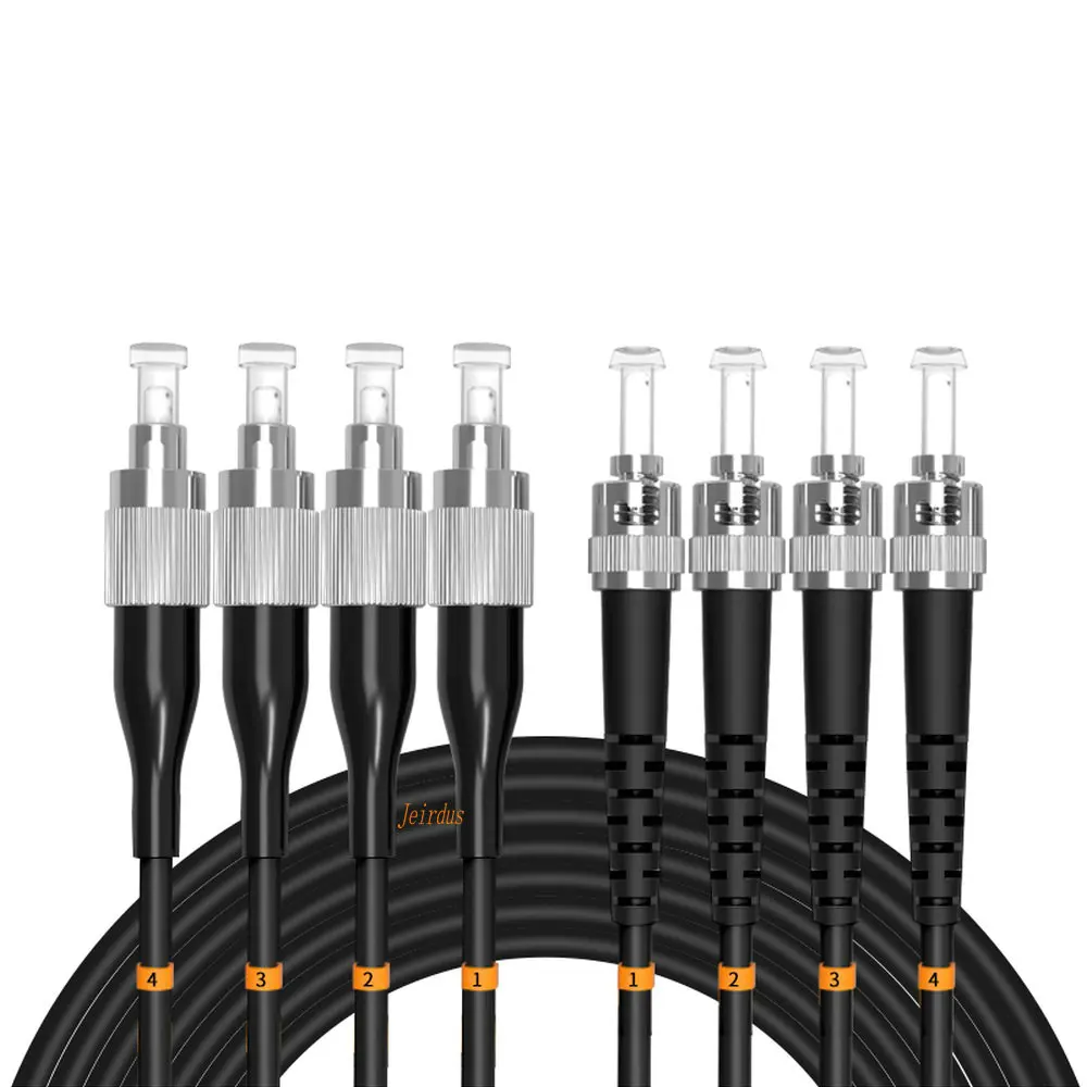 

Наружный бронированный оптоволоконный кабель 492ft, 150 метров, Φ, 4 ядра, 9/125 OS1, одномодовый, Соединительный шнур, перемычка FC в ST FC/FC-ST/PC