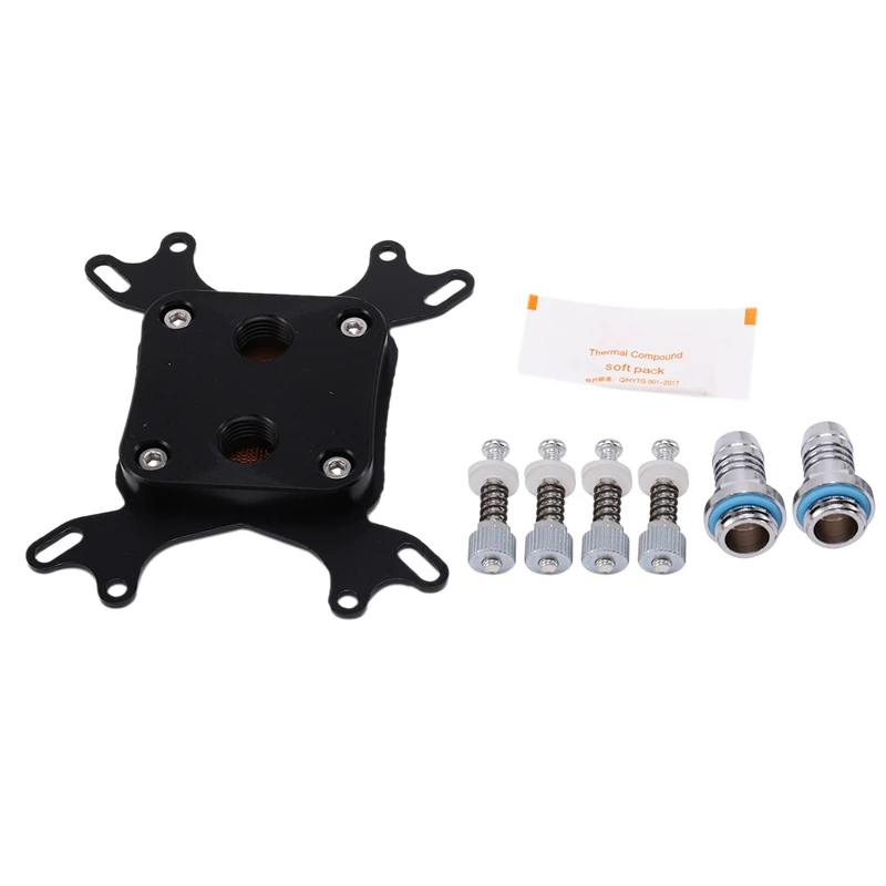 

CPU Waterblock Water Cooling Block Nickel Plated Copper Base Inner Channel for Intel 775/1150/1155/1156/1366,AMD AM2/AM3/
