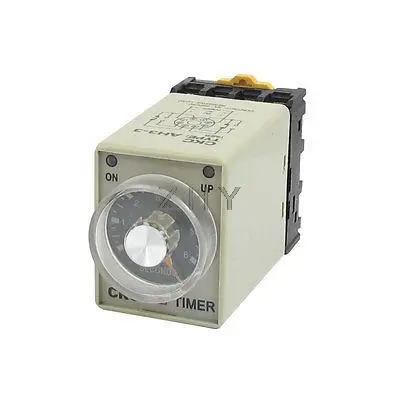 

AC 110V 0-6 Second 8P Screw Resistive Load Delay Timer Time Relay w Base