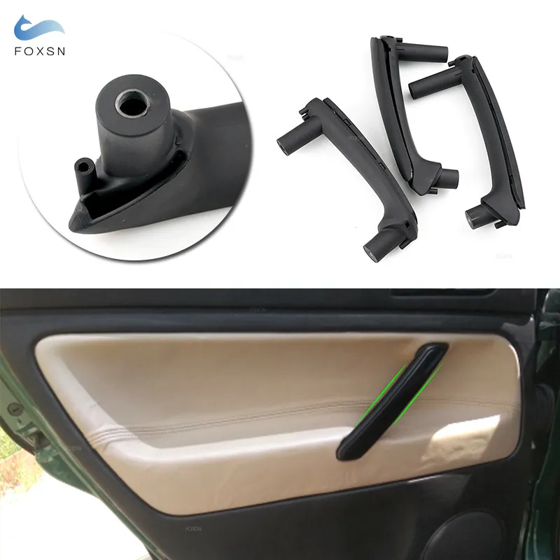 For VW Passat B5 1998-2005 3B4 867 371 3B4867179B Front Right Rear Left  Rear Right Door Black Pull Grab Handles With Trim Cover - AliExpress