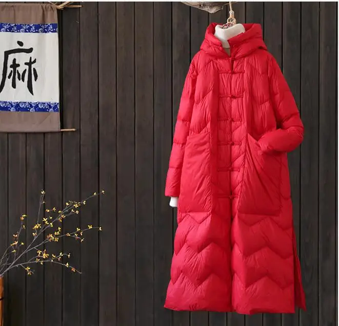 Veste d'hiver femmes длинные vers le bas Parkas femmes 90% canard vers le bas vestes ультра lеger vers le bas manteau меню c