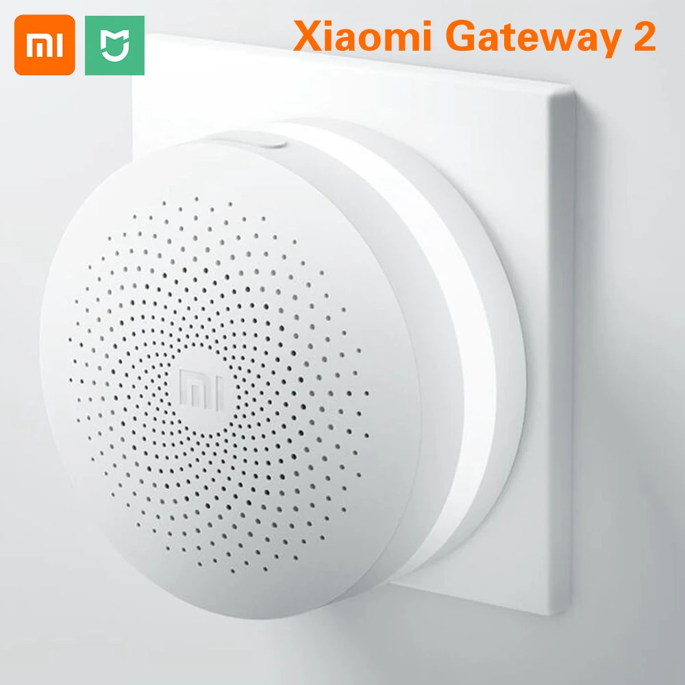 Новинка, Xiaomi Mijia, умный дом, многофункциональный шлюз, 2 системы сигнализации, интеллектуальное онлайн радио, Ночной светильник, звонок, умный дом, концентратор
