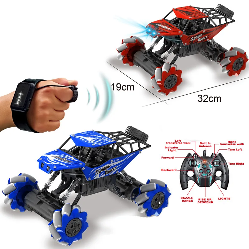 

RC Car Gesture Induction Stunt One-Key Deformation Remote Control Car Off-Road Vehicle Dancing Light Music Twisting Drift RC Toy