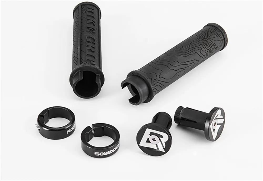 ROCKBROS, высокое качество, мягкие велосипедные ручки, руль для велосипеда, MTB, ручки, 3D, анти-замок скольжения на руль, части для велосипеда, Аксессуары для велосипеда