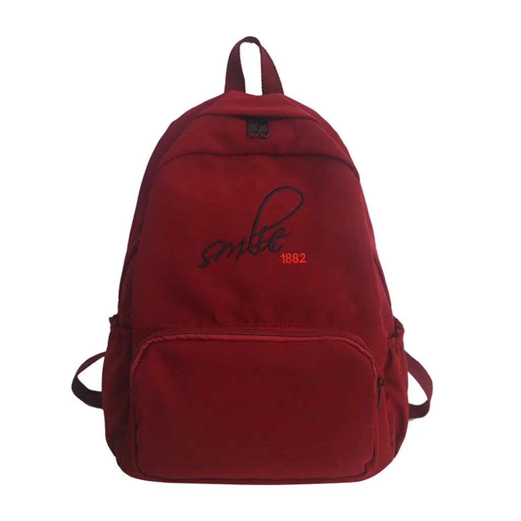 2019 новый нейлоновый женский рюкзак Однотонная одежда Для женщин Дорожная сумка