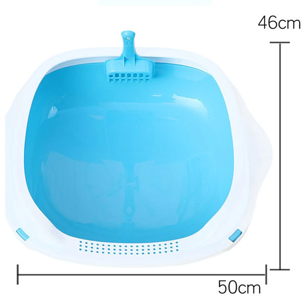 Pet Toilet Bedpan Anti Splash Cats Litter Box Cat Dog Tray with Scoop Kitten Dog Clean Toilette Home Plastic Sand Box Supplies Pet Toilet Bedpan Anti Splash Cats Litter Box Cat Dog Tray with Scoop Kitten Dog Clean Toilette Home Plastic Sand Box Supplies
