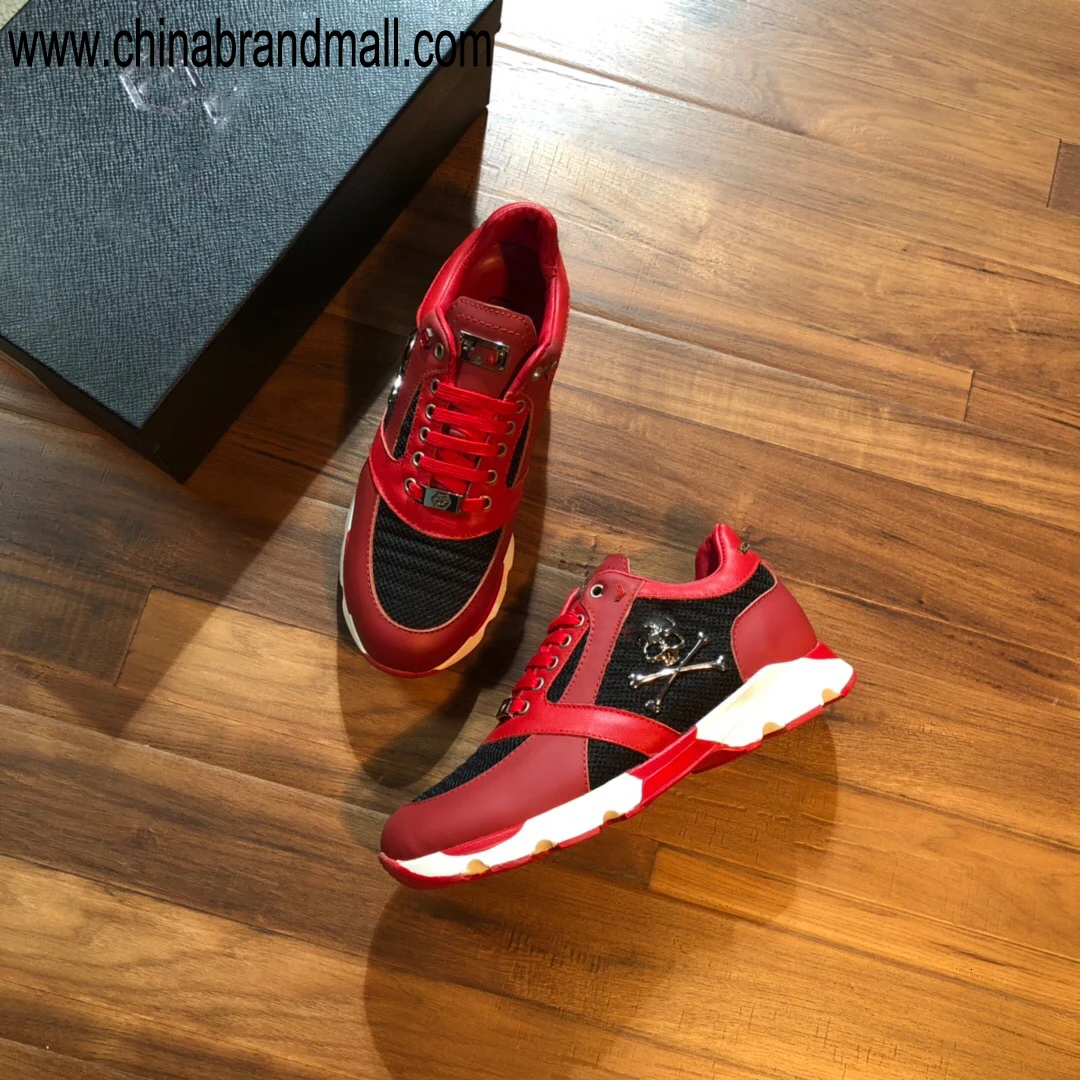 

Stars of the same European and American brand of new single leather and fur fashion leisure men's sports trendy shoes