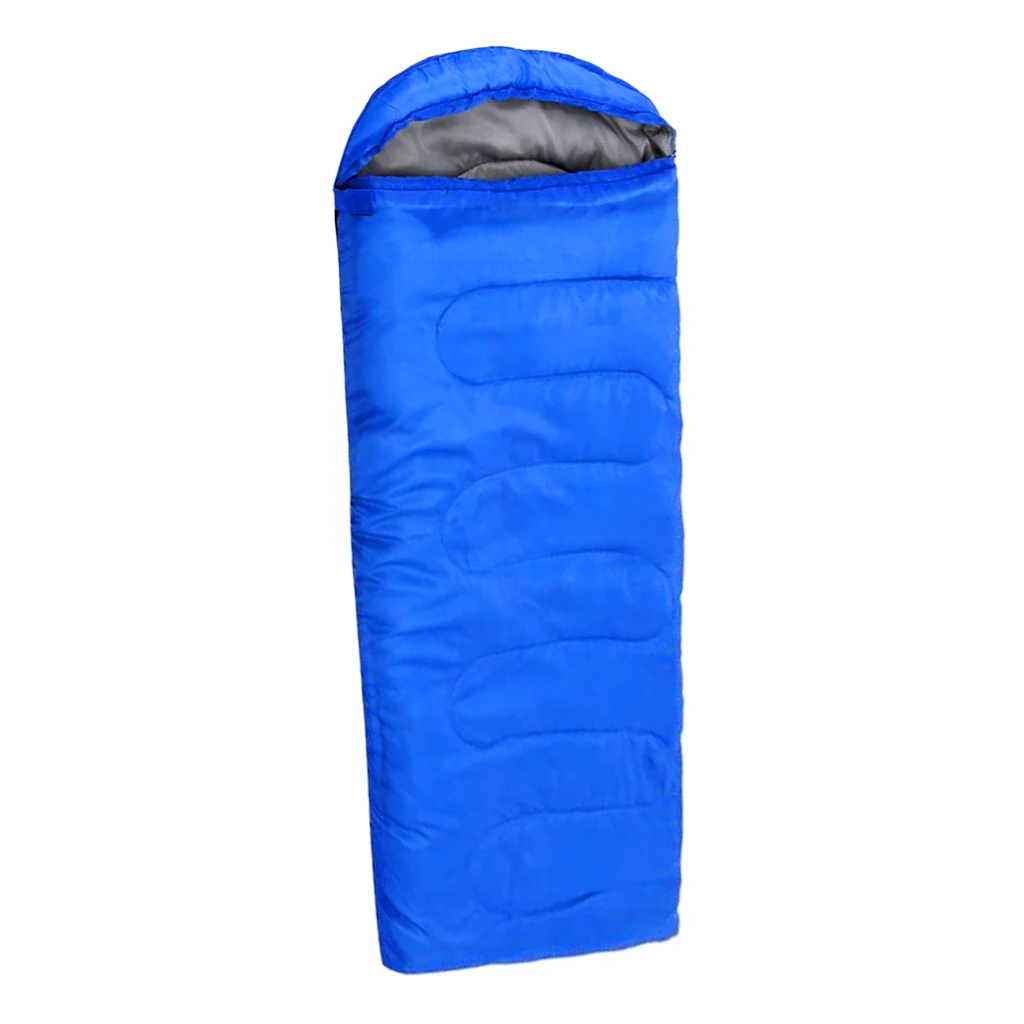 1.3kg-Blue 3 сезона один Открытый Кемпинг Туризм конверт спальный мешок водонепроницаемый портативный - Цвет: 1.3kg-Blue