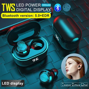 

TWS Bluetooth 5.0 Wireless Earphones Digital HiFi Noise Reduction Stereo Headphones Sport Headset