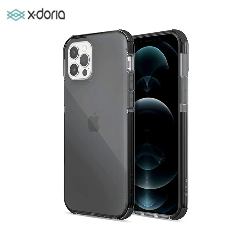 X-doria Clear Military Grade Drop Tested Anodized Aluminum For Apple iPhone 12 Pro Max mini TPU and Polycarbonate Protective Ca | Мобильные