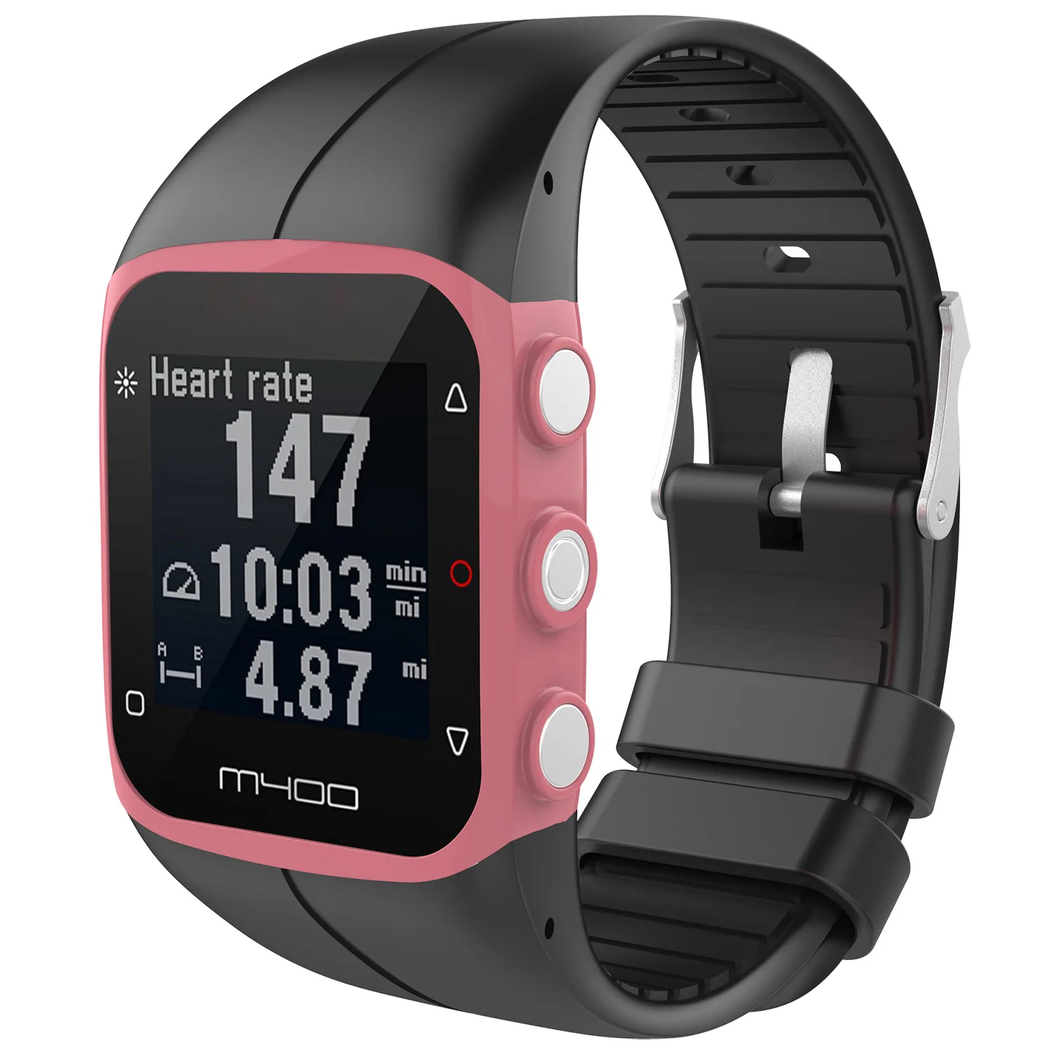 Funda protectora para correa de reloj Polar M430 M400, pulsera deportiva de  silicona, Carcasa protectora para