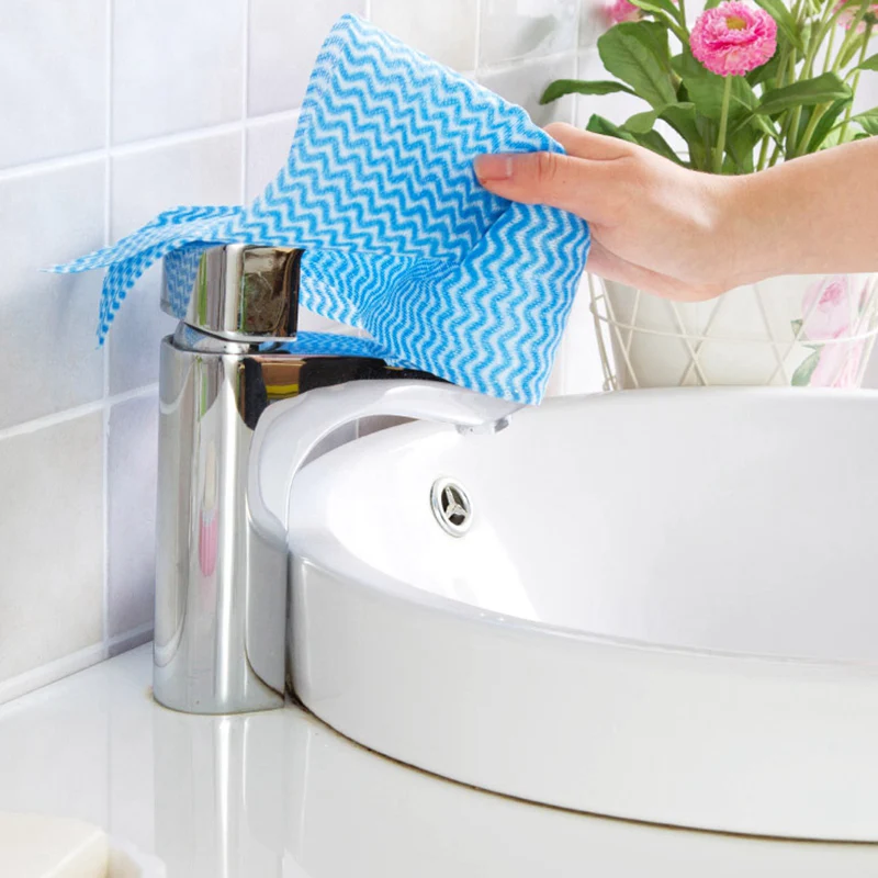 Disposable Roll Cleaning Cloth Reusable Non Woven Cloths Dish Cloths for Household Kitchen Window 2019ing