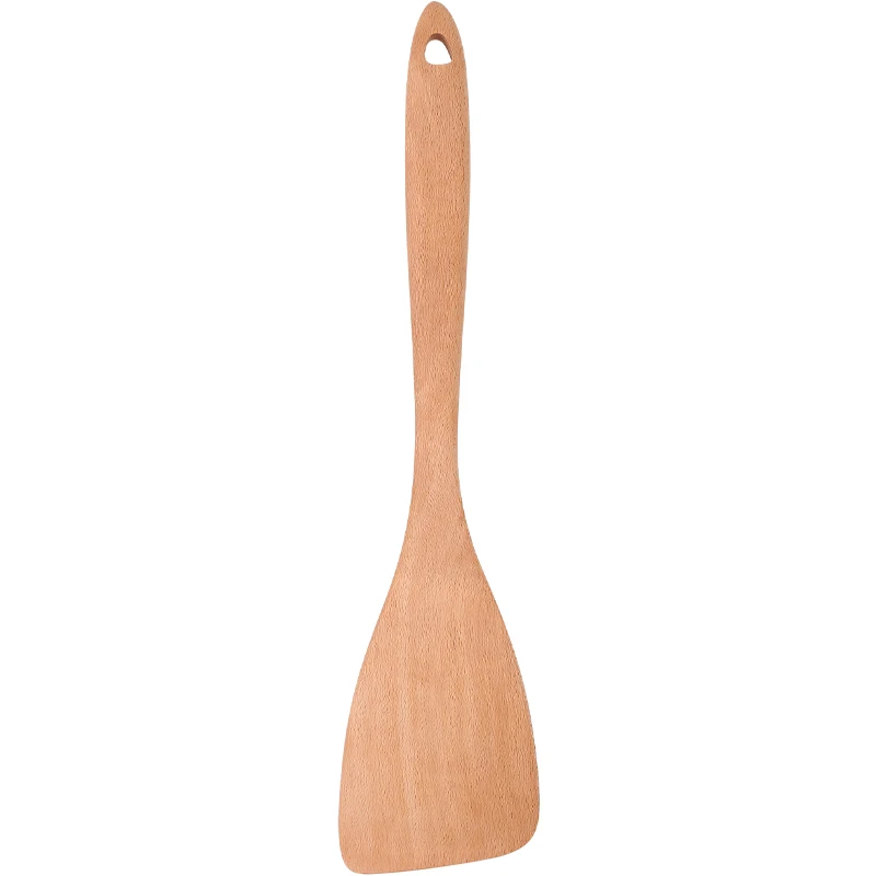FK-45142 AMINNO Неокрашенная деревянная ложка Wood-Shovel 35.8x8cm Натуральная твердая древесина с антипригарным покрытием - Цвет: FK-45142