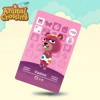 

132 Vladimir Animal Crossing Card Amiibo Cards Work for Switch NS 3DS Games