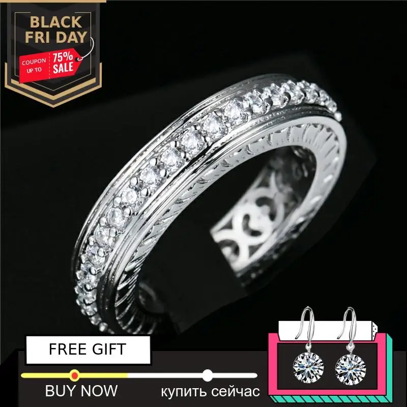 

2mm 0.05 carat round cut Diamond Ring not fake S925 sterling silver fine wedding proposal anniversary yes i do engagement