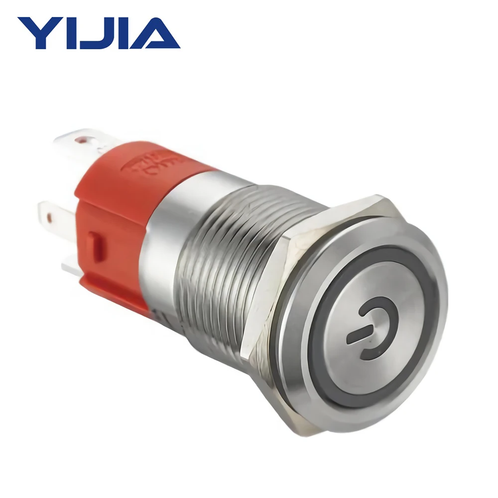 Новый дизайн который 7/8 'ɱNO 10 ампер 19 мм Мгновенный 12V Мощность кольцо с