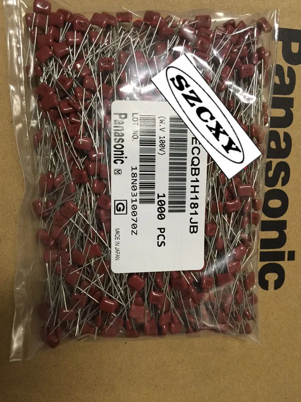 Домашняя мебель 1000 шт 181J 100V CBB конденсатор 63V 181 P5MM