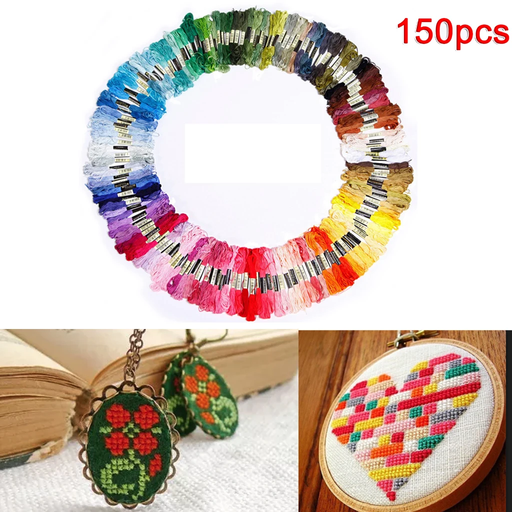 200/150 косынки из разноцветной пряжи для вышивки крестом нитки нить рукоделия