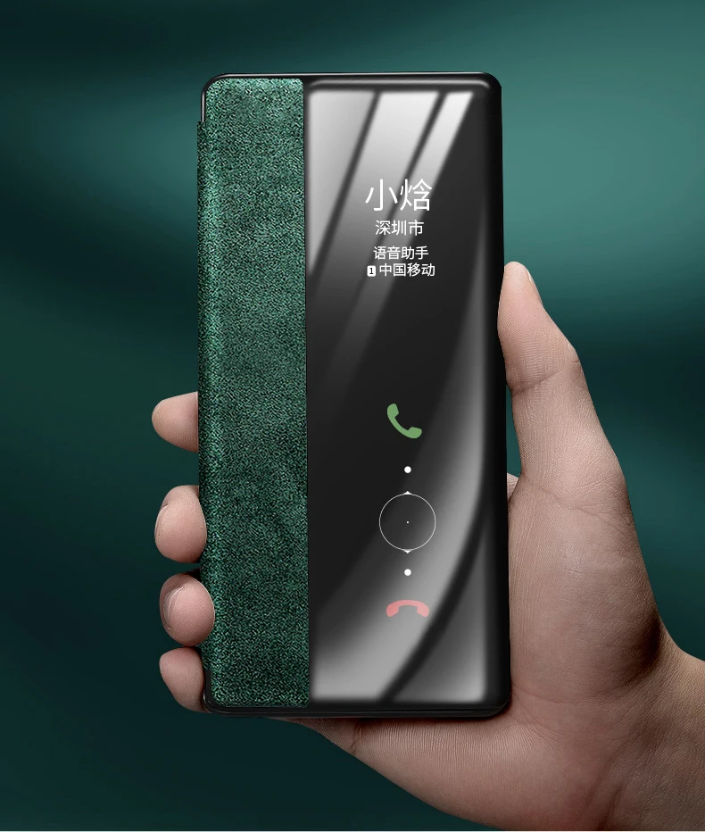 Case de Couro Genuíno para Huawei Luxo Original Durável Companheiro rs Porsche Design Moda Exibir Smart Flip Case Capa Bolsa 30 3 Cheap Estojos dobráveis