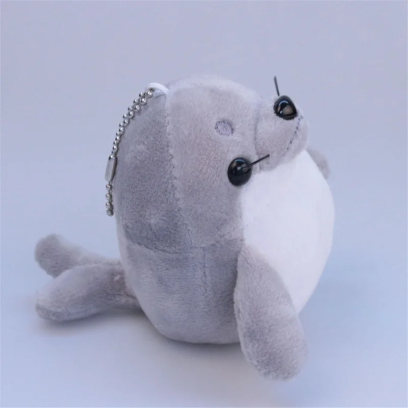 HANDANWEIRAN 1PCS creative 10cm sea lion plush toy cute PP cotton decorative pendant for boys and 2