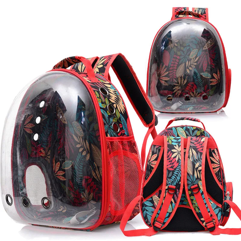 Дышащая маленькая переносная сумка для домашних животных Портативный Большой Космический рюкзак для перевозки животных для кошки и маленькая собака на открытом воздухе Дорожная переносная клетка