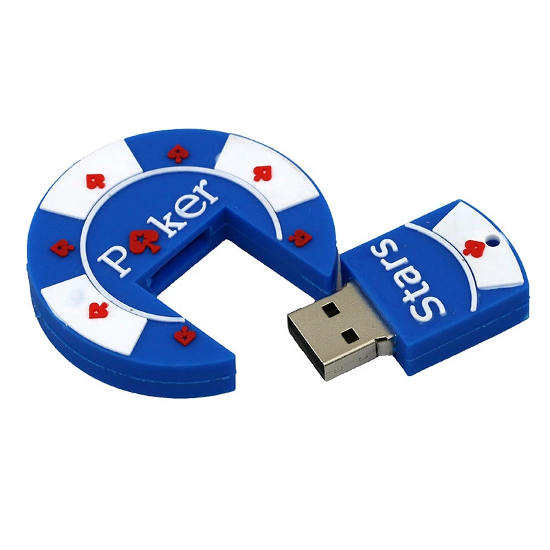 Игровой реквизит круглый USB флеш-накопитель 4 16 8 32 128 256 32 Гб Флешка 256 ГБ флеш-накопитель Memoria Stick USB2.0 Poker Star U disk cle usb