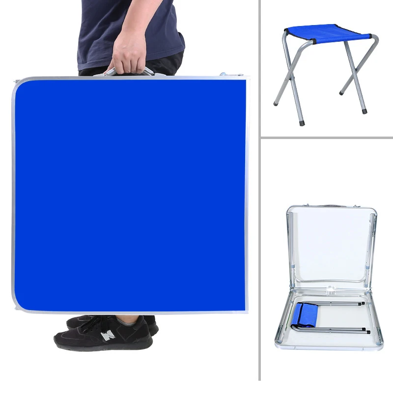 

Outdoor folding tables and chairs 1.2M integrated portable long combined table Outdoor small leisure table for camping
