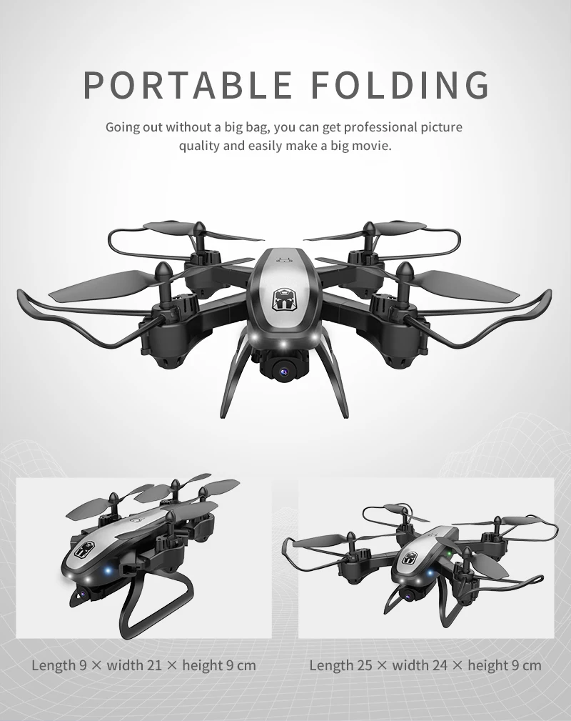 KY909 Дрон 4k Профессиональный Дрон с камерой hd Квадрокоптер Wifi FPV Квадрокоптер жесты фото оптический поток Дрон мини-Дрон