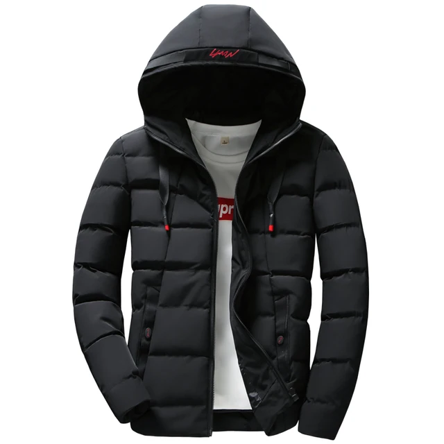 Hcclijo Herren Wintermantel Gefüttert - Dicke Pufferjacke Mit Kapuze Für Outdoor