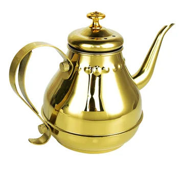 

Gold Beautiful Stainless Steel Teapots Kitchen Kettle Creative Jasmine Oolong Da Hong Pao Tea Pots Chinese Tetera Teaware BD50TP