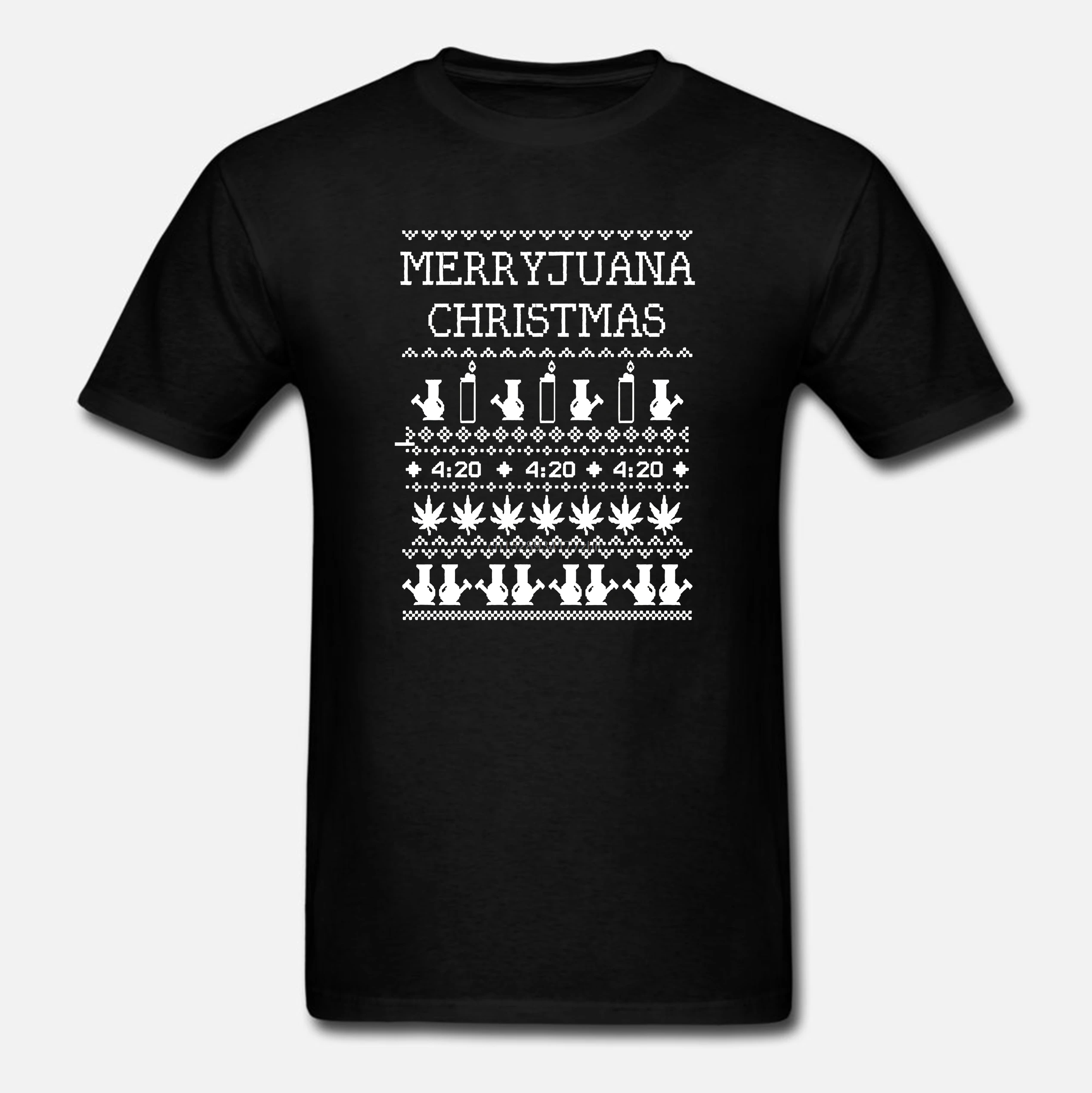Модная футболка из 100% хлопка Рождественская merryjuan Уродливый Рождественский
