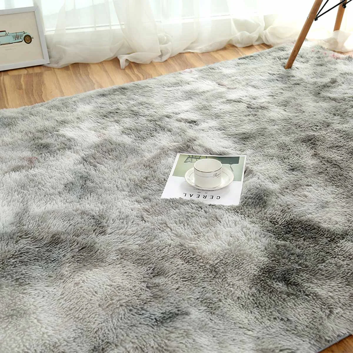 Tie Dyed New Carpet Floor Rug European Fashion Bedroom Carpet Window Bedside Mat Nordic Minimalist Rug Home Decor Textile