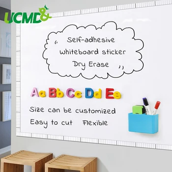 

Self Adhesive Whiteboard Sticker Erasable White Drawing Boards Writing Memo Board Hold Magnets Wall Sticker School Home Decor