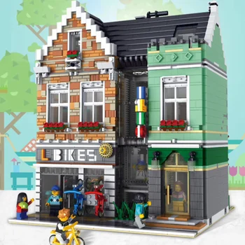 

MOC 2605pcs City Streetview series The brickstive Modern ice cream Model Building Blocks Bricks Kids Toys Gifts Christmas gifts