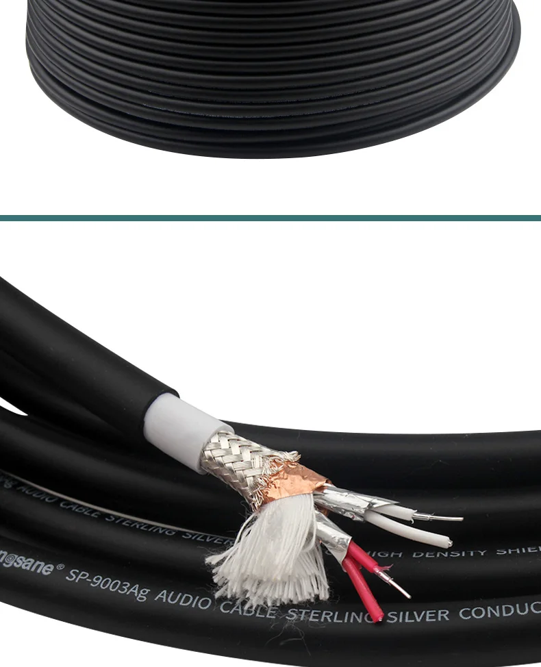 XLR Balance Line, Machine Line, HIFI, Four-core, 6N, único cristal, SP-9003AI