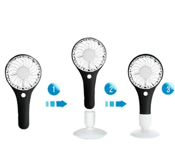 

EAS-Mini Handheld Fan Portable, Hand Held Personal Fan Rechargeable Battery Operated Powered Cooling Desktop Electric Fan, 1200M